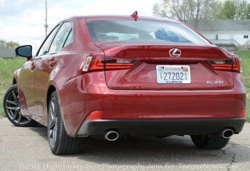 The rear end of the 2014 Lexus IS350 F Sport | Torque News